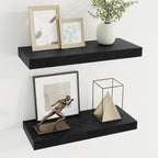 Dreamland 20 Inch Long Floating Shelves in Black,6.7 Inch Deep Floating Shelf for Wall,Large Display & Storage Shelf, Wall Sh