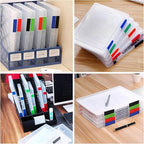 Lemical Paper Storage Containers 4 Pack Scrapbook Storage Box Portable Project Case for 8.5 x 11 Paper Letter Plastic Documen