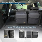 Deluxe Car Trunk Organizer, Detachable Backseat Hanging Organizer Storage Modules with Built-in Cooler for Car Small SUV,