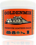 GOLDENMIX Beeswax Leather Care Balm - Protector, Conditioner, Polish, Cleaner, and Waterproofing Cream for Shoes, Boots, Car 
