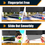 Veharvim Sun Visor Extender for Car (Polarized, Zipper Slider& Prevents Fingerprints, UV400, PC Lens), Visor Extender Attachment for Car Visor, Anti-Glare for Safe Driving (Passenger Side)