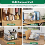 SPACEKEEPER Adjustable Shelf Divider for Closet, 2 Pack Clear Purse Organizers for Closet Acrylic Handbag Separators Storage 