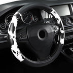Cow Print Steering Wheel Cover, Universal 15 Inch Cute Steering Wheel Cover for Women, Breathable Anti-Slip Car Steering Whee