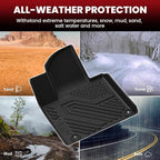 LASFIT Floor Mats & Backrest Mats & Cargo Mat for Kia Sorento 2026 2025 2024 2023 2022 2021 (Not Fit for Hybrid & PHEV) All Weather TPE Custom Fit Floor Liners Full Set Car Mats Acessoires, Black
