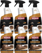 Weiman Leather Cleaner & Conditioner - Cleans, Restores & Protects Leather, UV Protection Prevent Cracking & Fading, For Car 