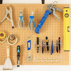Hanaive 4 Pieces Pegboard Pliers Holder, Holds 11 Plier Per Rack, Steel Pegboard Hooks Pliers Peg Board Organizer Accessories