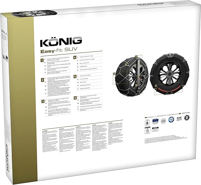 König Easy-FIT SUV 230 - Snow Chains, 2 Pieces