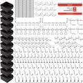 278PCS Upgraded Pegboard Hooks Assortment, Peg Board Organizer Accessories with Bins, Fit 1/8 or 1/4 inch PegBoard for Hangin