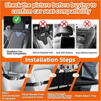 2PCS Backseat Car Organizer with Foldable Tray-11+2 Pockets Car Organizer and Storage,Car Seat Back Protector Road Trip Essentials Storage Caddy/Stuff for Cars/Truck/SUV Christmas Gifts