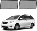 Sienna Specific Side Window Sun Shades, 2013-2018 Rear Vehicle Interior Shade for Baby Mesh Covers, Breathable, UV Protection and Heat Insulation (Sienna (2013-2018), Rear Side-2pcs)