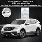 Mirror Cover Cap Compatible with Honda CR-V 2017-2022/ HRV 2016-2022, Door Side Rearview Mirror Guard Cover Trim with Turn Signal Cut-Outs, NH-603P White Diamond Pearl