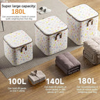 Clothes Storage Bag, Non-Woven Clothes Quilt Foldable Storage Bag, Multipurpose Large Capacity Lightweight Portable Wardrobe 