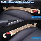 Supin Car Seat Gap Filler Set of 2, Multifunctional Seat Side Gap Filler with Organizer & Hook Function& 2 Storage for Stabilizing Phone,Keys Wallet, Fill The Gap Between Seat & Console (Beige)