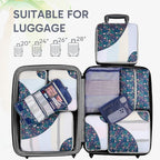 10 Set Packing Cubes for Travel, Gifts for Women Mom,Anti-Tearing Suitcase Organizer for Luggage with Shoe & Hanging Toiletry