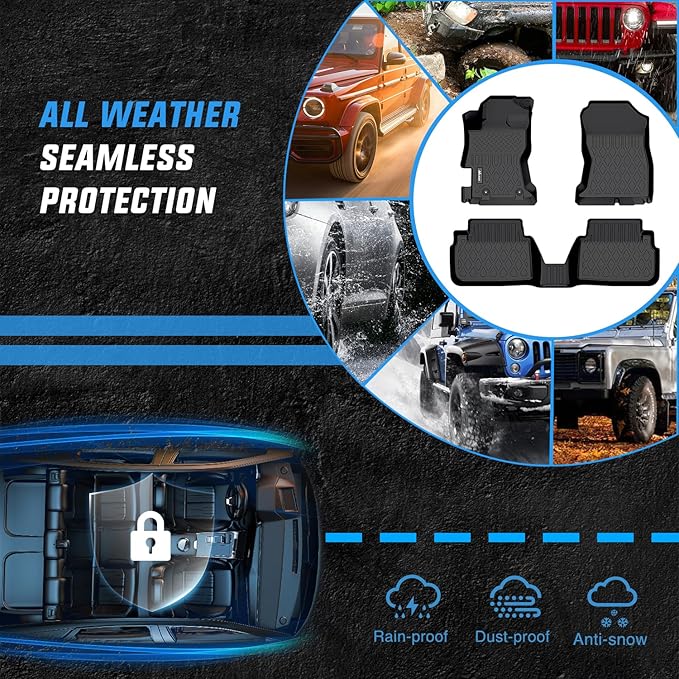 Nilight TPE Floor Mats for Subaru Crosstrek 2018 2019 2020 2021 2022 2023 / Subaru Impreza 2017-2023,All Weather Custom Fit Heavy Duty Floor Liners