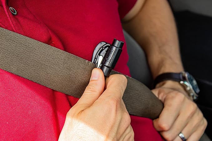 resqme The Original Emergency Keychain Car Escape Tool, 2-in-1 Seatbelt Cutter and Window Breaker, Made in USA, Family Pack o