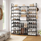 WOWLIVE 9 Tiers Large Shoe Rack Storage Organizer for Closet 50-55 Pairs Shoe Tower Unit Shelf Stackable Shoe Rack with Metal