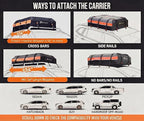 Sailnovo Car Rooftop Cargo Carrier 21 Cubic Feet, Waterproof 1000D PVC Car Roof Bag with Anti-Slip Mat, Combination Lock, Storage Bag, Door Hooks & Tie-Down Strap fit Vehicle with/Without Luggage Rack