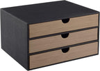 Fashion Multicolor Collocation Leather Desk Organizer File Cabinet Executive Office Supplies Desktop Filing A4 Contract Docum