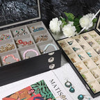 Stratalife Jewelry Organizer Earring Holder Jewelry Tray Earring Storage Organizer Display Rock Collection Box Jewelry Storag