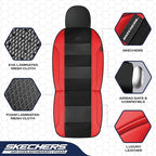 Skechers Men’s Seat Covers, Air-Cooled Memory Foam Car Seat Covers Front Seats, Airbag Compatible,Universal Fit for Most Cars