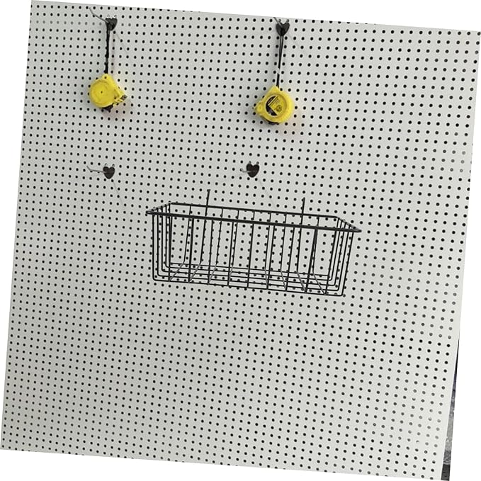 Ciieeo 2pcs Metal Hanging Baskets Wire Wall Baskets Grid Wall Accessory Rv Shelf Organizer Door