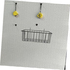 Ciieeo 2pcs Metal Hanging Baskets Wire Wall Baskets Grid Wall Accessory Rv Shelf Organizer Door