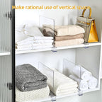 Shelf Dividers，Vertical Purse Organizer for Closet，Thickened and Sturdy Shelf Organizer for Sweater, Shirts, Handbags,8" Tall