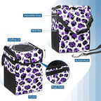 Car Trash Can – Multi-Purpose, Lightweight and Portable with Durable Water-Resistant Coating, No Installation Required, Practical and Ample Capacity, Variety of Colors.Tiger Pattern