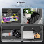 LASFIT Cargo Trunk Mat with Backrest Mats for Toyota RAV4 2025 2024 2023 2022 2021 2020 2019 (Include Hybrid) All Weather TPE Rear Cargo Liner Custom Fit Waterproof RAV 4 Accessories, Black