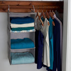 Household Essentials 3 Shelf Hanging Closet Organizer