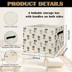 Shih Tzu Gifts Storage Bins & Boxes with Handles, Dog Foldable Basket for Organizing Dog Lovers Owners Women, Shih Tzu Christ