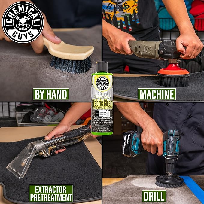 Chemical Guys Foaming Citrus Fabric Clean, Carpet and Upholstery Cleaner - Car Carpet Cleaner for Seats, and Floor Mats, Safe