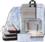 U+U 8 Set Compression Packing Cubes - Ultralight Travel Organizers with Laundry Bag and Cosmetic Bag, Space-Saving Suitcase O