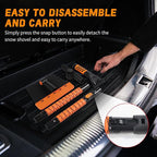[Upgrade] 56" Large Ice Scrapers for Car Windshield, 90° Pivoting Snow Board, Snow Scraper with De-Icing Shovel, Extendable Length Settings, 180° Bendable Silicone Grip for for Truck, SUV, Auto