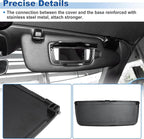 Sun Visor Mirror Cover for Porsche Boxster/Cayman 981 2014-2016 for Porsche Carrera 911 2012-2024 Left/Right Sun Visor Vanity Mirror Cover Black