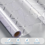 Coavas Frosted Window Privacy Film Static Cling Non-Adhesive for Glass Windows, Heat Control UV Blocking Sun Blocking Anti Glare, Day and Night Bathroom Home Office Cover, 17.5"x118"