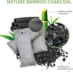 6 Pack Bamboo Charcoal Air Purifying Bag, Activated Charcoal Bags Odor Absorber, Moisture Absorber, Natural Car Air