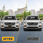 Front Bumper License Plate Frame Bracket Compatible with Ford Escape 2017 2018 2019, Black License Frame Holder Mounting Kit,