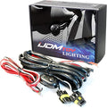iJDMTOY 9005 9006 H10 Relay Harness Wire Kit with LED Light ON/Off Switch Compatible with Automtive Driving Light, Fog Light, Retrofit, Off-Road Lighting, etc