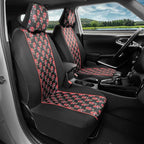 BDK Red Rose Car Seat Covers for Front Seats, 2 Pack – Flower Pattern Front Seat Cover Set with Matching Headrest, Sideless D