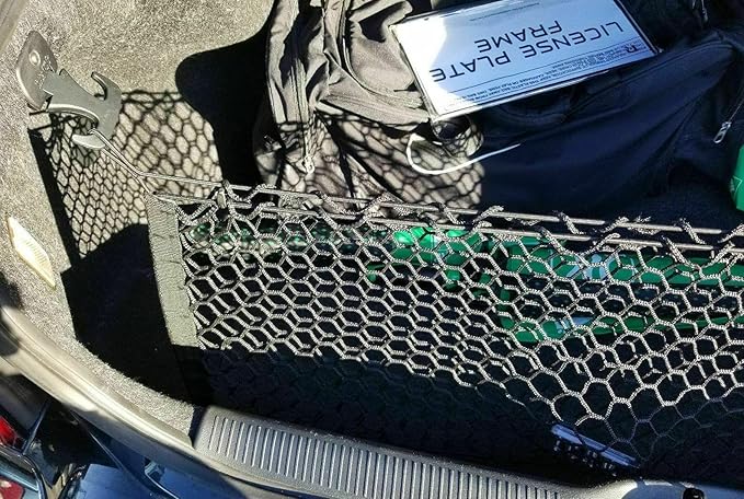 Trunk Organizer for Dodge Charger 2011-2019 - Mesh Car Trunk Organizer - Cargo Net for Sedans - Nylon Mesh Netting -