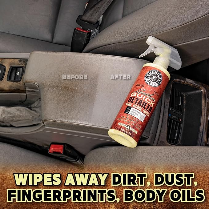 Chemical Guys Leather Quick Detailer for Car Interiors, Furniture, Apparel, Shoes, Sneakers, Boots, and More (Works on Natura