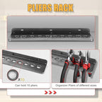 Screwdriver Organizer，Metal Screwdriver Organizers, Hammer Rack，Pliers Organizer, Wall Mounted Tool Organizers for Workshop，S