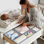 DIMJ Drawer Organizer Clothes - 20 Pack Closet Drawer Organizer Bins for Baby Clothes Storage, Fabric Dresser Organizer for N
