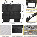 Car Seat Protector, Under Child Car Seats Cover | Waterproof, 3 Functional Rear Belts, Baby Carseat Cushion, Covers Fabric an