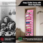 Kotkn 10 Tier Over The Door Organizer - Heavy Duty Hanging Storage Rack with Sturdy Oxford Fabric, Holds 20+ Pairs of Footwea