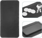 HARFINGTON 4pcs Car Dashboard Anti-Slip Mat 10.6" x 6" Universal Sticky Dash Pad Grid Pattern Washable Reusable Car Non-Slip 