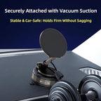 Car Phone Holder for Magsafe [180+LBS Suction & 3800gf Magnetic] 360° Rotatable Adjustable Car Phone Mount with Vacuum Suction Cup, Car Phone Holders for Your Car for iPhone Series & Android