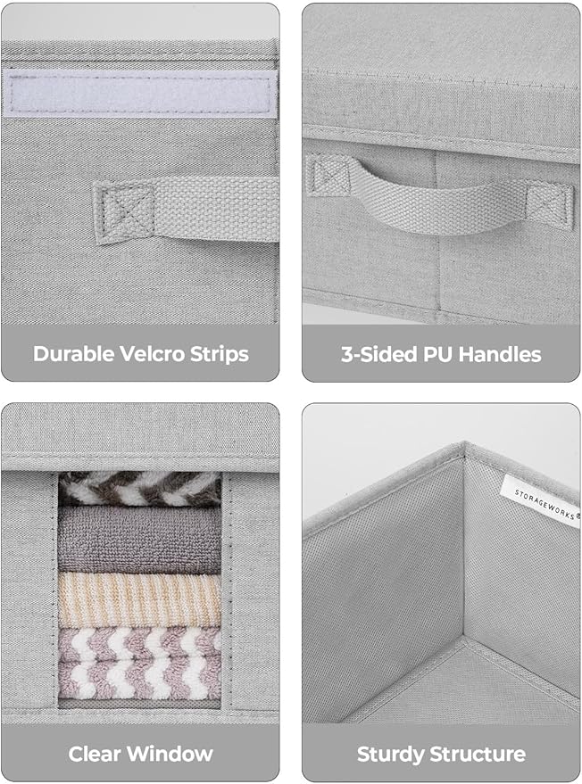 StorageWorks Under Bed Storage with Lid with Underbed Storage Bins